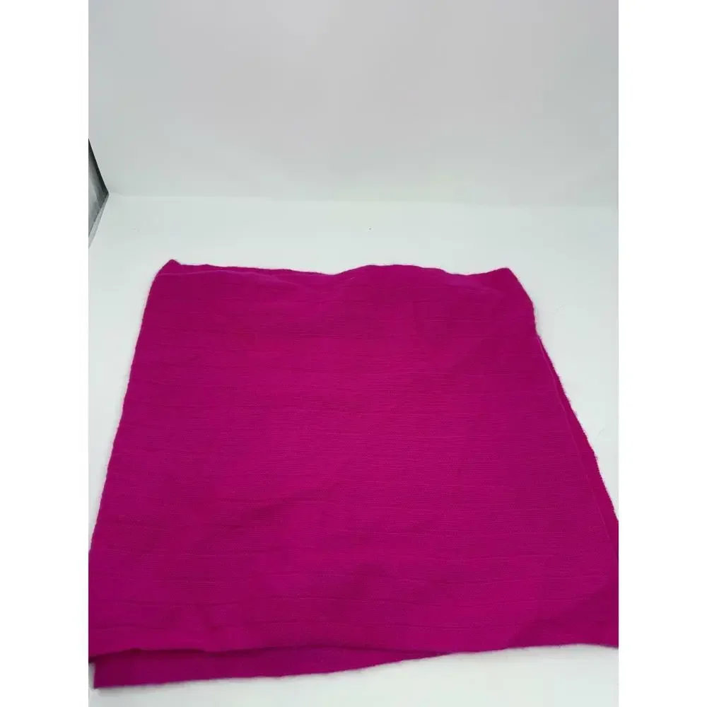 Charter Club Pink Ribbed Cashmere Scarf and Embellished Pink Beanie One Size